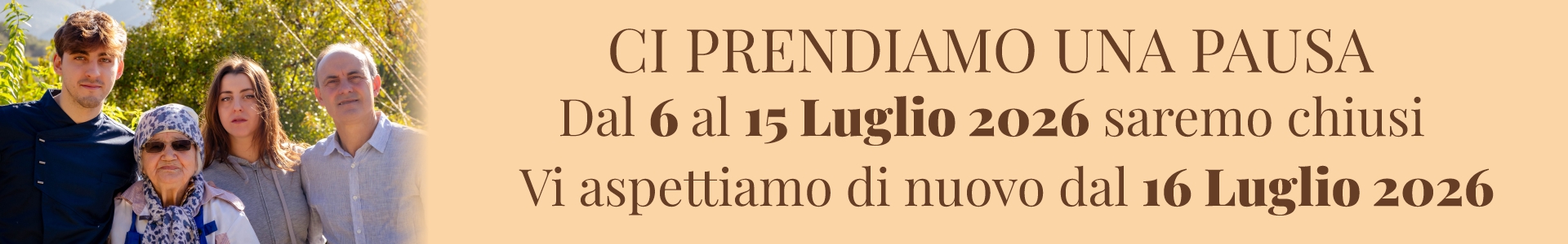 banner chiusura stagionale banner chiusura stagionale